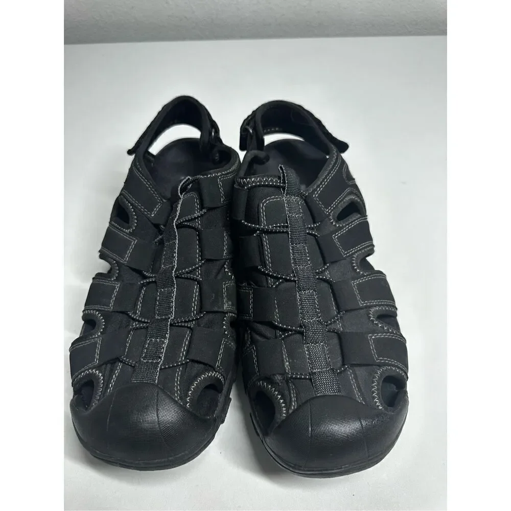 Skechers Selmo Sports Sandals Men's Size 12 Black Memory Foam 64382